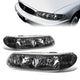 97-05 Buick Century Buick Regal Headlights - Black Housing - Clear Corner - Plug-n-Play - Pair