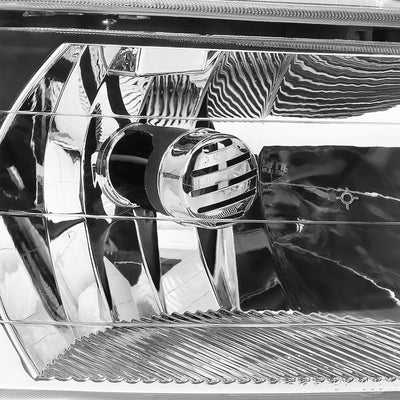 D-Motoring - Headlights - Chrome Housing - Clear Corner - Plug-n-Play - Pair - Buick Century / Regal - 3