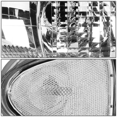 D-Motoring - Headlights - Chrome Housing - Clear Corner - Plug-n-Play - Pair - Buick Century / Regal - 5