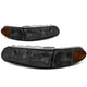D-Motoring - Headlights - Smoked Lens - Amber Corner - Plug-n-Play - Pair - Buick Century / Buick Regal - 1