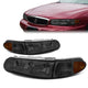 97-05 Buick Century Buick Regal Headlights - Smoked Housing - Smoked Lens - Amber Corner - Plug-n-Play - Pair