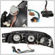 D-Motoring - Headlights - Black Housing - Clear Corner - Plug-n-Play - Pair - 97-99 Buick LeSabre - 4