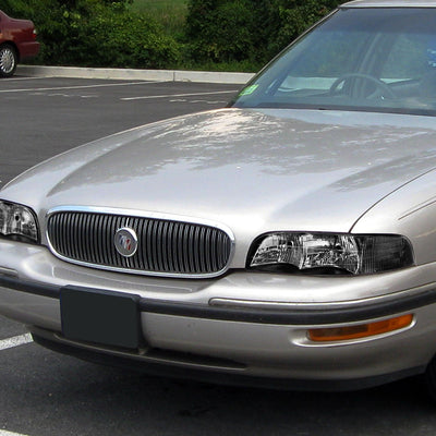 D-Motoring - Headlights - Black Housing - Clear Corner - Plug-n-Play - Pair - 97-99 Buick LeSabre - 5