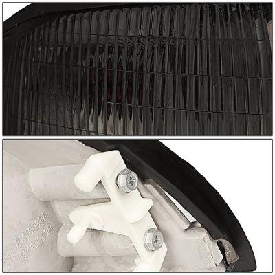 D-Motoring - Headlights - Smoked Lens - Clear Corner - Plug-n-Play - Pair - 97-99 Buick LeSabre - 4