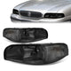 97-99 Buick LeSabre Headlights - Smoked Housing - Smoked Lens - Clear Corner - Plug-n-Play - Pair