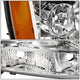 D-Motoring - Headlights - Chrome Housing - Amber Corner - Plug-n-Play - Pair - Chevy Tahoe / Avalanche / Suburban 1500 / 2500 - 3