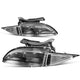 D-Motoring - 95-99 Chevy Cavalier Headlights - Black Housing - Clear Lens - Clear Corner - Plug-n-Play - Pair - 1