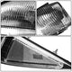 D-Motoring - 95-99 Chevy Cavalier Headlights - Black Housing - Clear Lens - Clear Corner - Plug-n-Play - Pair - 4