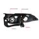 D-Motoring - 95-99 Chevy Cavalier Headlights - Black Housing - Clear Lens - Clear Corner - Plug-n-Play - Pair - 6