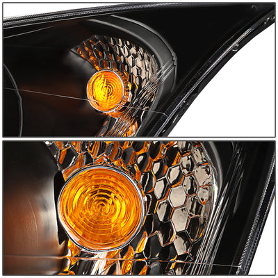 D-Motoring - Headlights - Black Housing - Amber Corner - Plug-n-Play - Pair - 11-15 Chevrolet Cruze - 4