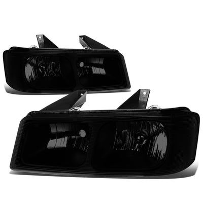 D-Motoring - Headlights - Smoked Lens - Plug-n-Play - Pair - Chevrolet Express 1500 / 3500 / GMC Savana 1500 / 2500 / 3500 - 1
