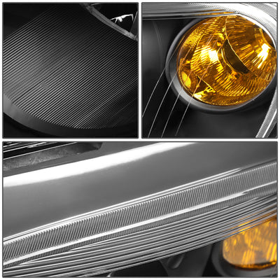 D-Motoring - Headlights - Black Housing - Amber Corner - Plug-n-Play - Pair - 06-11 Chevrolet HHR - 3