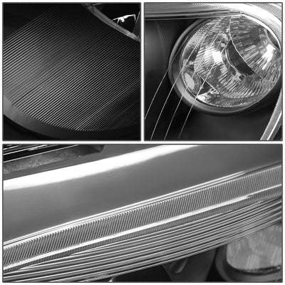 D-Motoring - Headlights - Black Housing - Clear Corner - Plug-n-Play - Pair - 06-11 Chevrolet HHR - 4