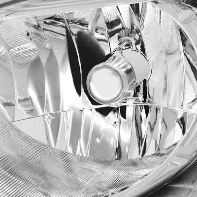 D-Motoring - Headlights - Chrome Housing - Clear Corner - Plug-n-Play - Pair - 06-11 Chevrolet HHR - 2