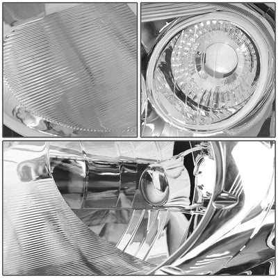 D-Motoring - Headlights - Chrome Housing - Clear Corner - Plug-n-Play - Pair - 06-11 Chevrolet HHR - 3