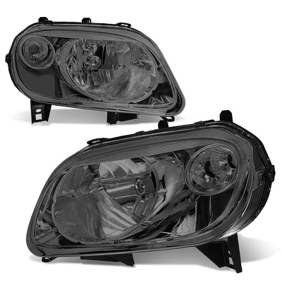 D-Motoring - Headlights - Smoked Lens - Clear Corner - Plug-n-Play - Pair - 06-11 Chevrolet HHR - 1