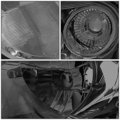 D-Motoring - Headlights - Smoked Lens - Clear Corner - Plug-n-Play - Pair - 06-11 Chevrolet HHR - 3
