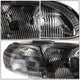 D-Motoring - Headlights - Black Housing - Clear Corner - Plug-n-Play - Pair - Chevrolet Lumina / Monte Carlo - 4