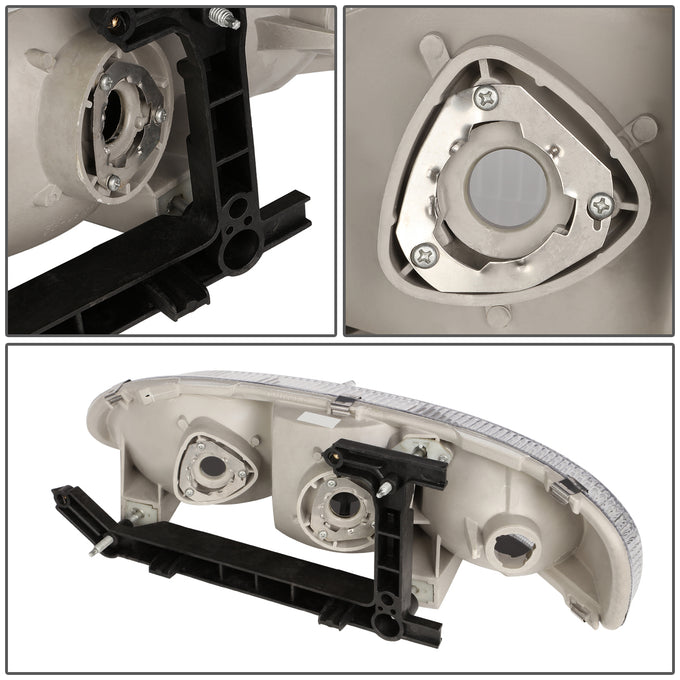D-Motoring - Headlights - Black Housing - Clear Corner - Plug-n-Play - Pair - Chevrolet Lumina / Monte Carlo - 5