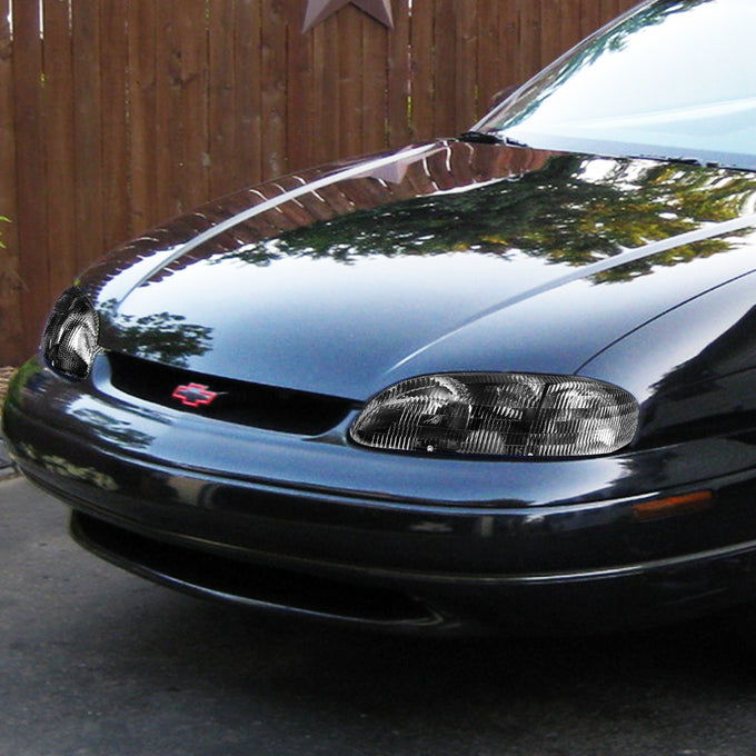 D-Motoring - Headlights - Black Housing - Clear Corner - Plug-n-Play - Pair - Chevrolet Lumina / Monte Carlo - 6