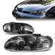 95-99 Chevrolet Lumina Monte Carlo Headlights - Black Housing - Clear Corner - Plug-n-Play - Pair