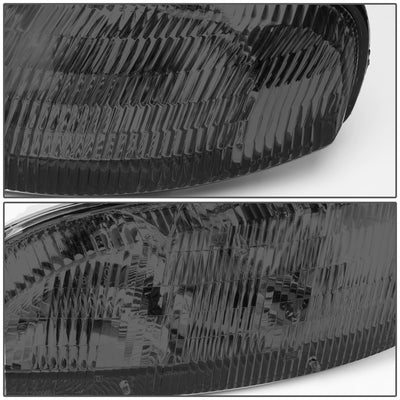 D-Motoring - Headlights - Smoked Lens - Clear Corner - Plug-n-Play - Pair - Chevrolet Lumina / Monte Carlo - 3