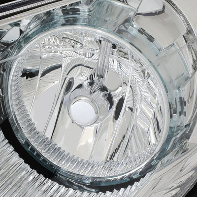 D-Motoring - Headlights - Chrome Housing - Clear Corner - Plug-n-Play - Pair - 08-12 Chevrolet Malibu - 3
