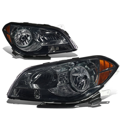 D-Motoring - Headlights - Smoked Lens - Amber Corner - Plug-n-Play - Pair - 08-12 Chevrolet Malibu - 1