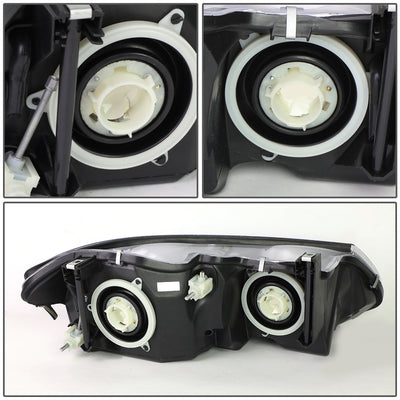D-Motoring - Headlights - Black Housing - Plug-n-Play - Pair - 99-04 Chrysler 300M - 5