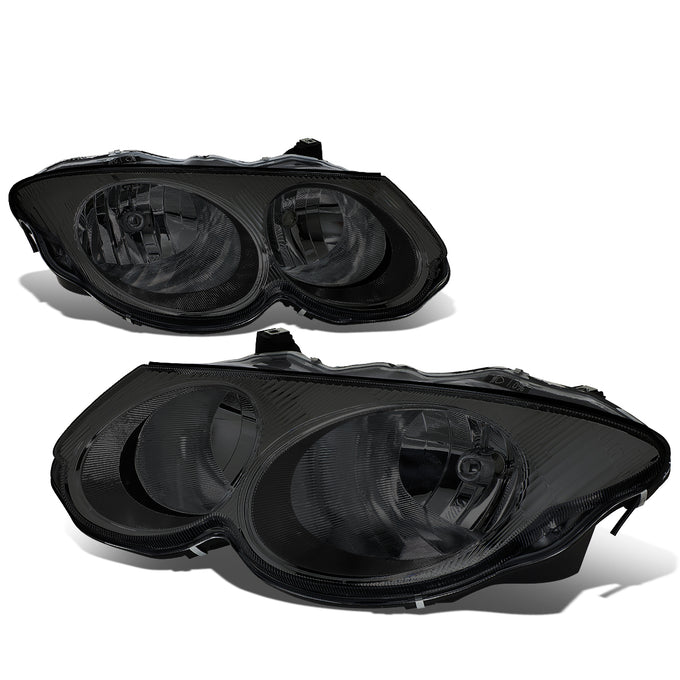 D-Motoring - Headlights - Smoked Lens - Plug-n-Play - Pair - 99-04 Chrysler 300M - 1