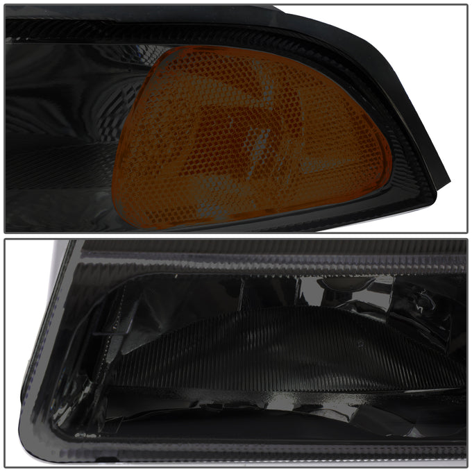D-Motoring - Headlights - Smoked Lens - Amber Corner - Plug-n-Play - Pair - Chevrolet Lumina / Monte Carlo - 3