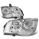 D-Motoring - Headlights - Chrome Housing - Clear Corner - Plug-n-Play - Pair - Chrysler Town & Country / Dodge Grand Caravan - 1
