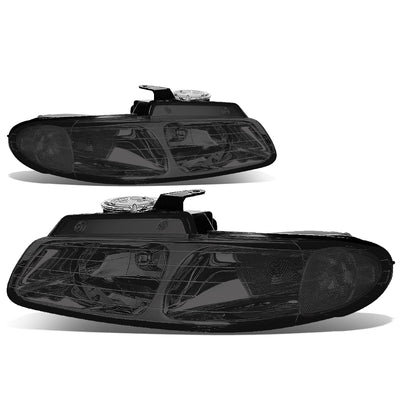 D-Motoring - Headlights - Smoked Lens - Clear Corner - Plug-n-Play - Pair - Chrysler Town & Country / Dodge Caravan / Grand Caravan / Plymouth Voyager - 1