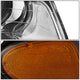 D-Motoring - Headlights - Chrome Housing - Clear Lens - Amber Corner - Projector - Plug-n-Play - Pair - Chrysler Town & Country / Dodge Caravan / Grand Caravan / Plymouth Voyager - 4