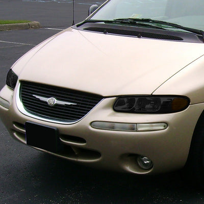 D-Motoring - Headlights - Smoked Lens - Amber Corner - Projector - Plug-n-Play - Pair - Chrysler Town & Country / Dodge Caravan / Grand Caravan / Plymouth Voyager - 7