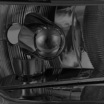 D-Motoring - Headlights - Smoked Lens - Clear Corner - Projector - Plug-n-Play - Pair - Chrysler Town & Country / Dodge Caravan / Grand Caravan / Plymouth Voyager - 2