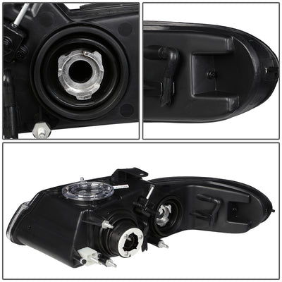 D-Motoring - Headlights - Smoked Lens - Clear Corner - Projector - Plug-n-Play - Pair - Chrysler Town & Country / Dodge Caravan / Grand Caravan / Plymouth Voyager - 5