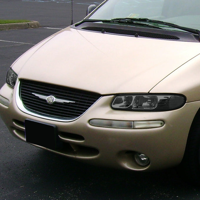 D-Motoring - Headlights - Smoked Lens - Clear Corner - Projector - Plug-n-Play - Pair - Chrysler Town & Country / Dodge Caravan / Grand Caravan / Plymouth Voyager - 6
