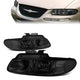 96-99 Town Country Grand Caravan Voyager Headlights - Smoked Housing - Smoked Lens - Clear Corner - Projector - Pair
