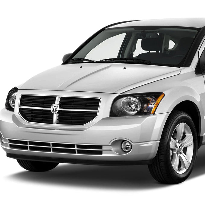 D-Motoring - Headlights - Black Housing - Amber Corner - Plug-n-Play - Pair - 07-12 Dodge Caliber - 5