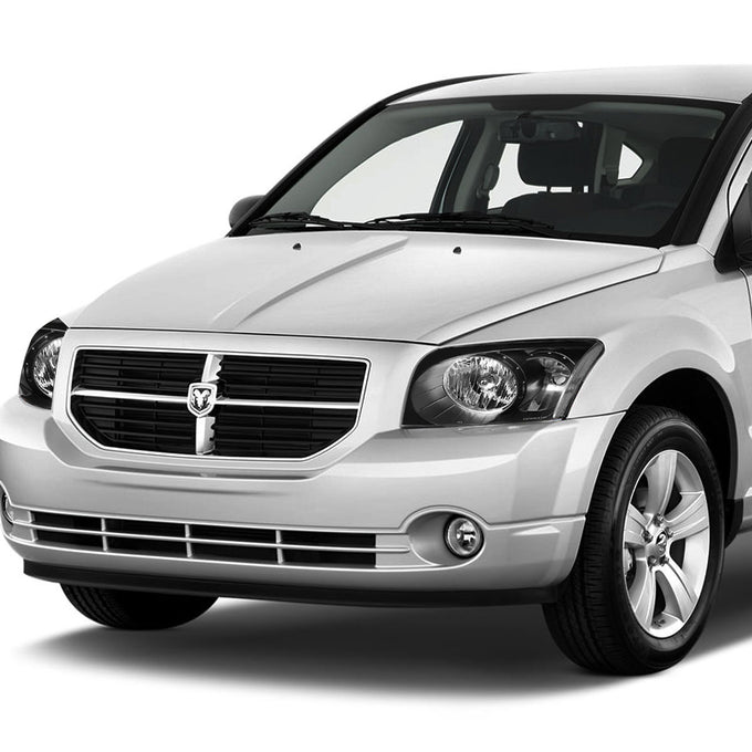 D-Motoring - Headlights - Black Housing - Clear Corner - Plug-n-Play - Pair - 07-12 Dodge Caliber - 5