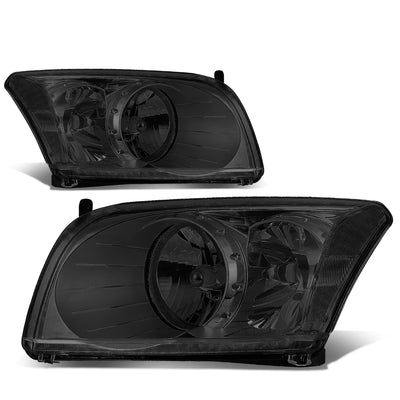 D-Motoring - Headlights - Smoked Lens - Clear Corner - Plug-n-Play - Pair - 07-12 Dodge Caliber - 1