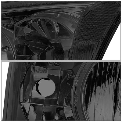 D-Motoring - Headlights - Smoked Lens - Clear Corner - Plug-n-Play - Pair - 07-12 Dodge Caliber - 3