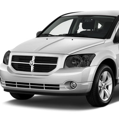 D-Motoring - Headlights - Smoked Lens - Clear Corner - Plug-n-Play - Pair - 07-12 Dodge Caliber - 5