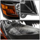 D-Motoring - Headlights - Black Housing - Amber Corner - Plug-n-Play - Pair - 08-10 Dodge Grand Caravan - 3