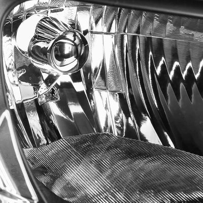 D-Motoring - Headlights - Black Housing - Clear Corner - Plug-n-Play - Pair - 08-10 Dodge Grand Caravan - 3