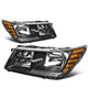 D-Motoring - Headlights - Black Housing - Clear Lens - Amber Corner - Plug-n-Play - Pair - 09-17 Dodge Journey - 1