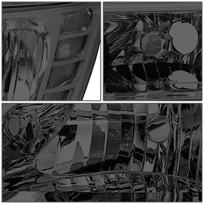 D-Motoring - 09-17 Dodge Journey Headlights - Chrome Housing - Clear Lens - Clear Corner - Plug-n-Play - Pair - 4