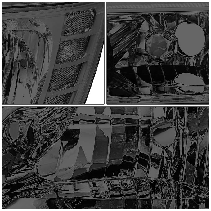 D-Motoring - 09-17 Dodge Journey Headlights - Chrome Housing - Clear Lens - Clear Corner - Plug-n-Play - Pair - 4