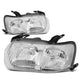 D-Motoring - Headlights - Chrome Housing - Clear Corner - Plug-n-Play - Pair - 01-04 Ford Escape - 1
